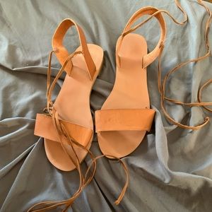 Tie up sandals